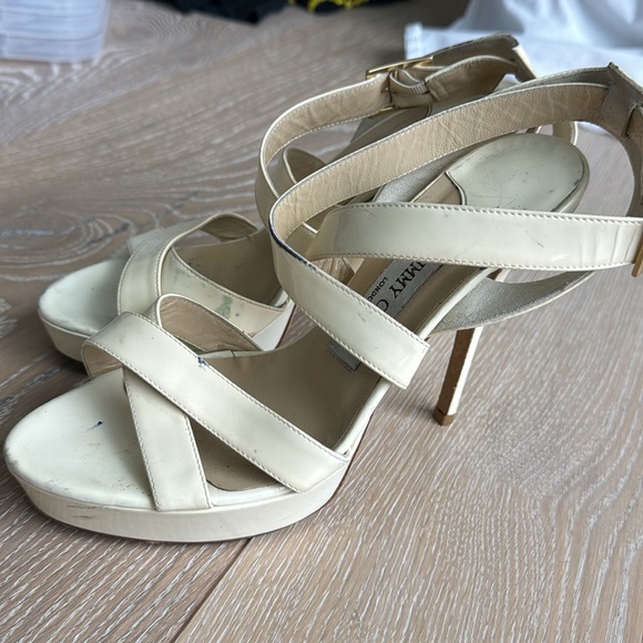 Jimmy Choo, vintage, patent leather , platform sandal heels, size 38 - Picture 7 of 8